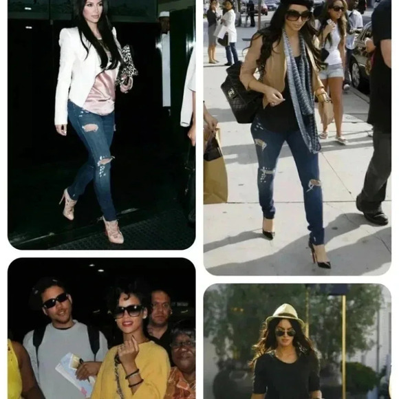 Current / Elliot The Skinny Loved Destroy Jeans Size 0 / 24 - Picture 3 of 14